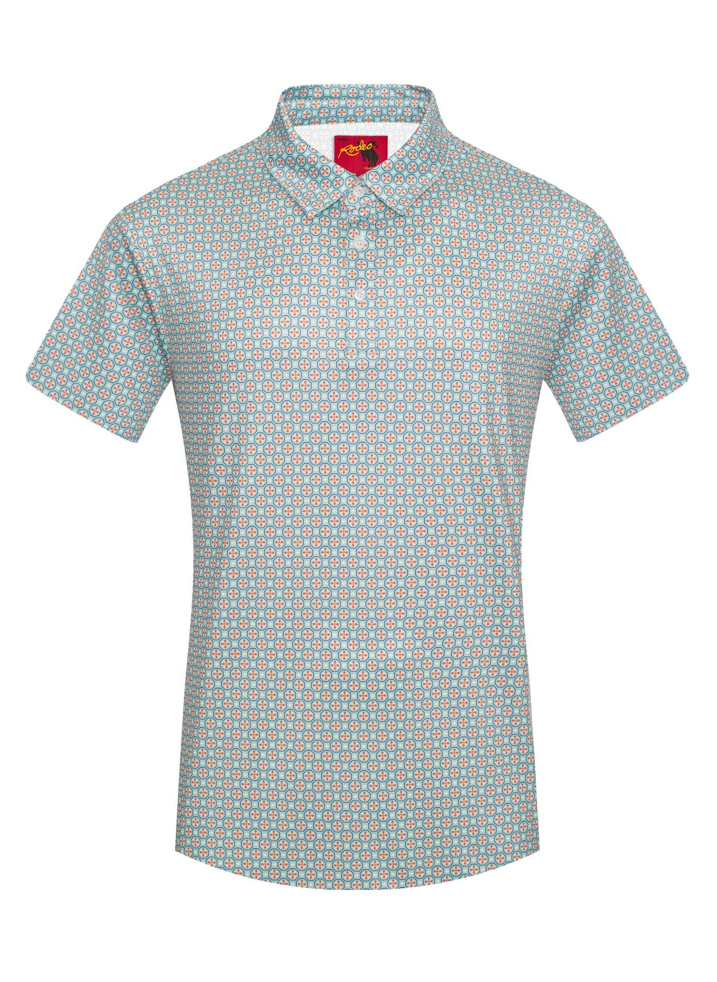 Short Sleeve Modal Printed Polo Shirt