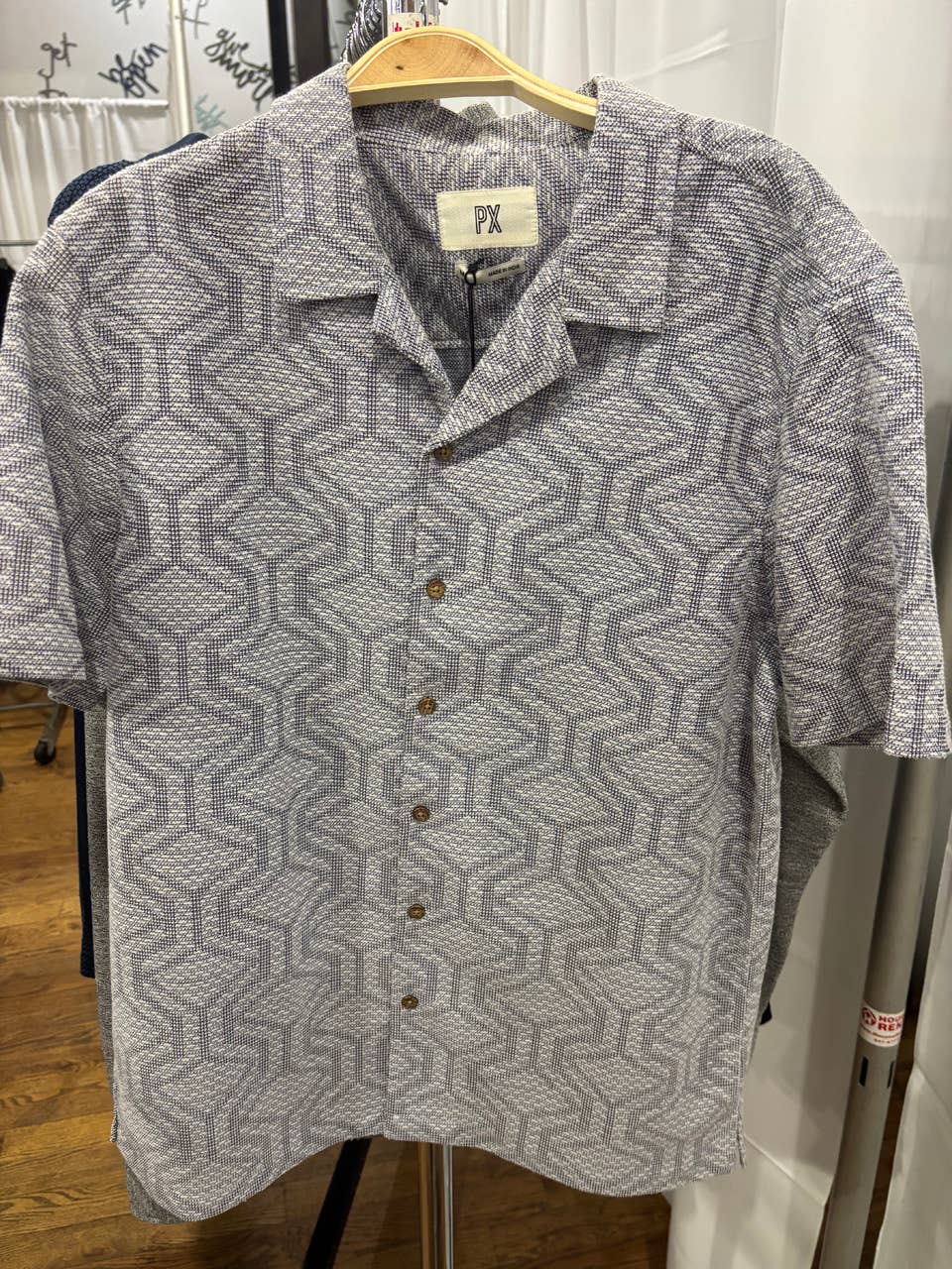 Geometric Short Sleeve Knit Shirt