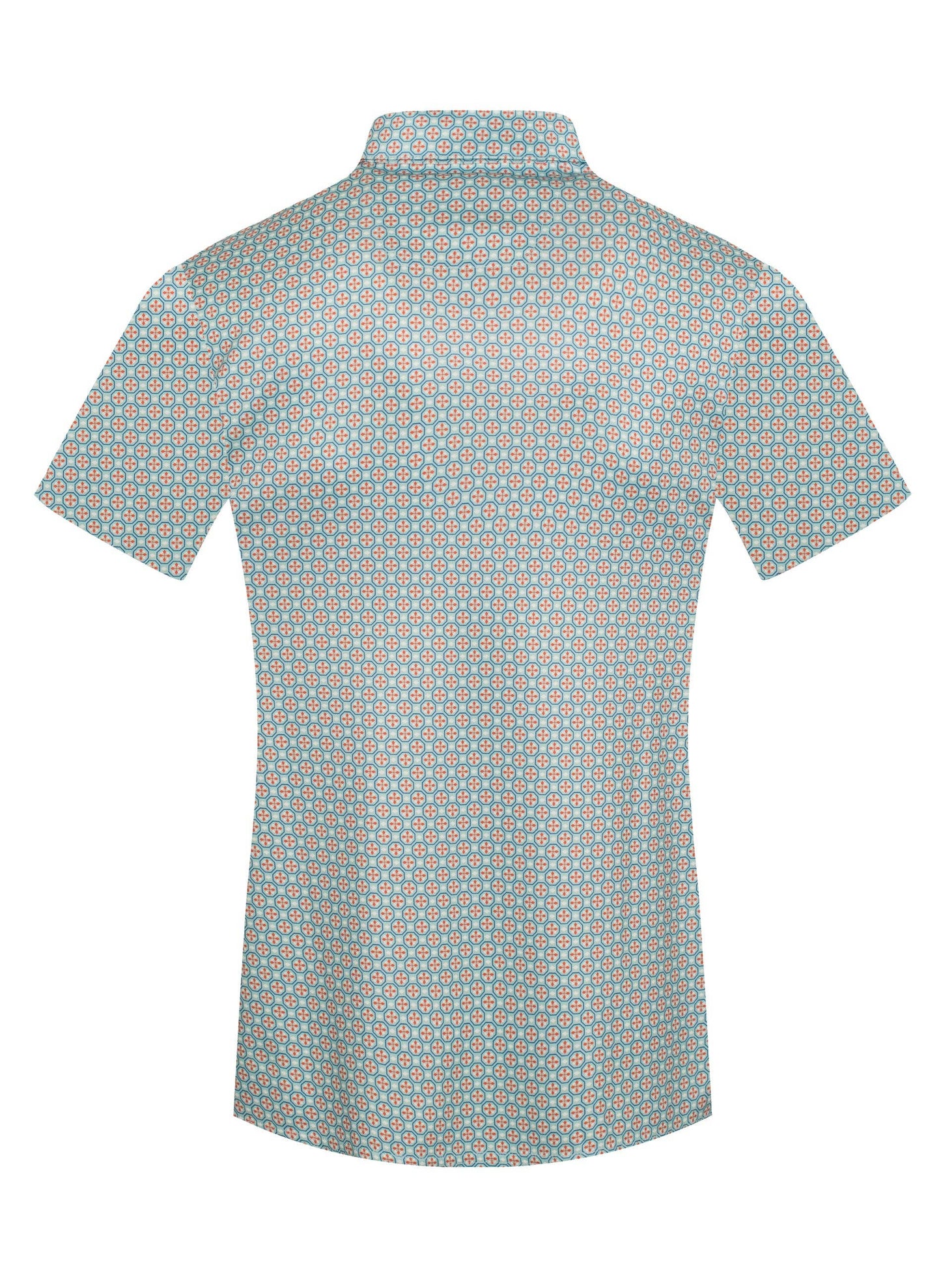 Short Sleeve Modal Printed Polo Shirt