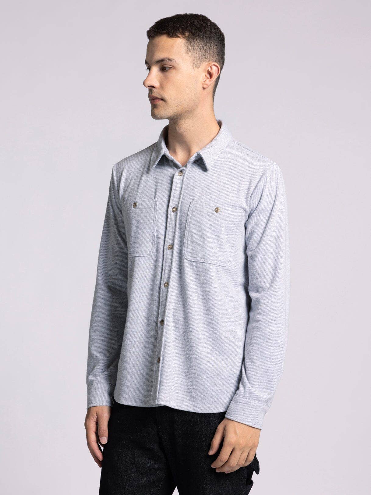 DISCOVERY SHIRT -GREY HEATHER