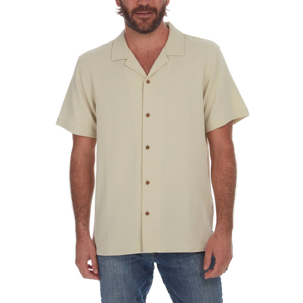 Almond Jaxon Textured Shirt