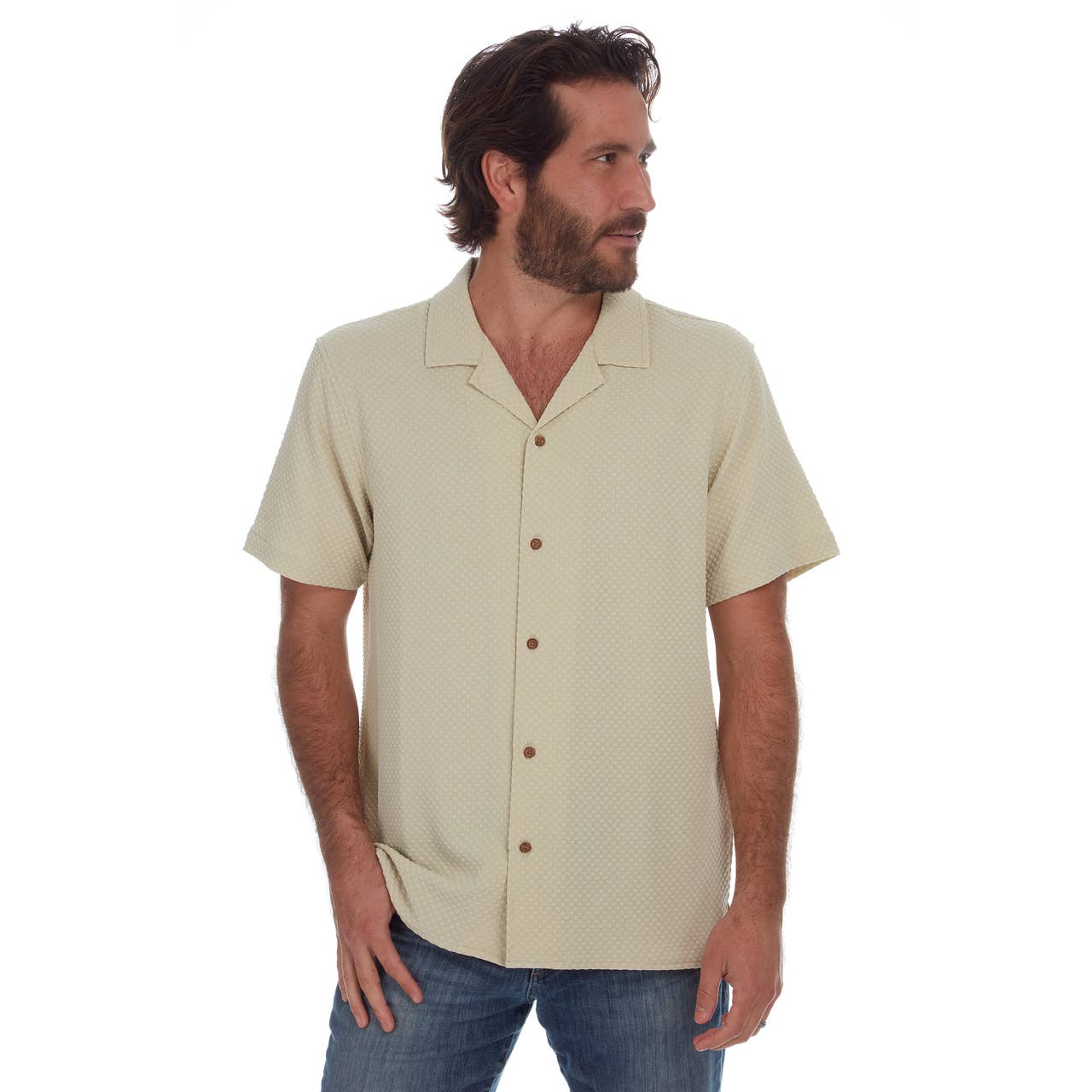Almond Jaxon Textured Shirt