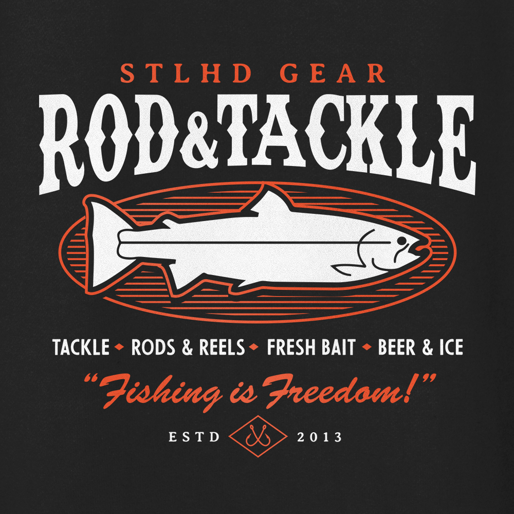 STLHD Men’s Rod and Tackle Premium Hoodie