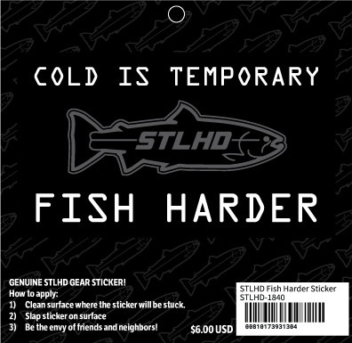 STLHD Fish Harder Sticker