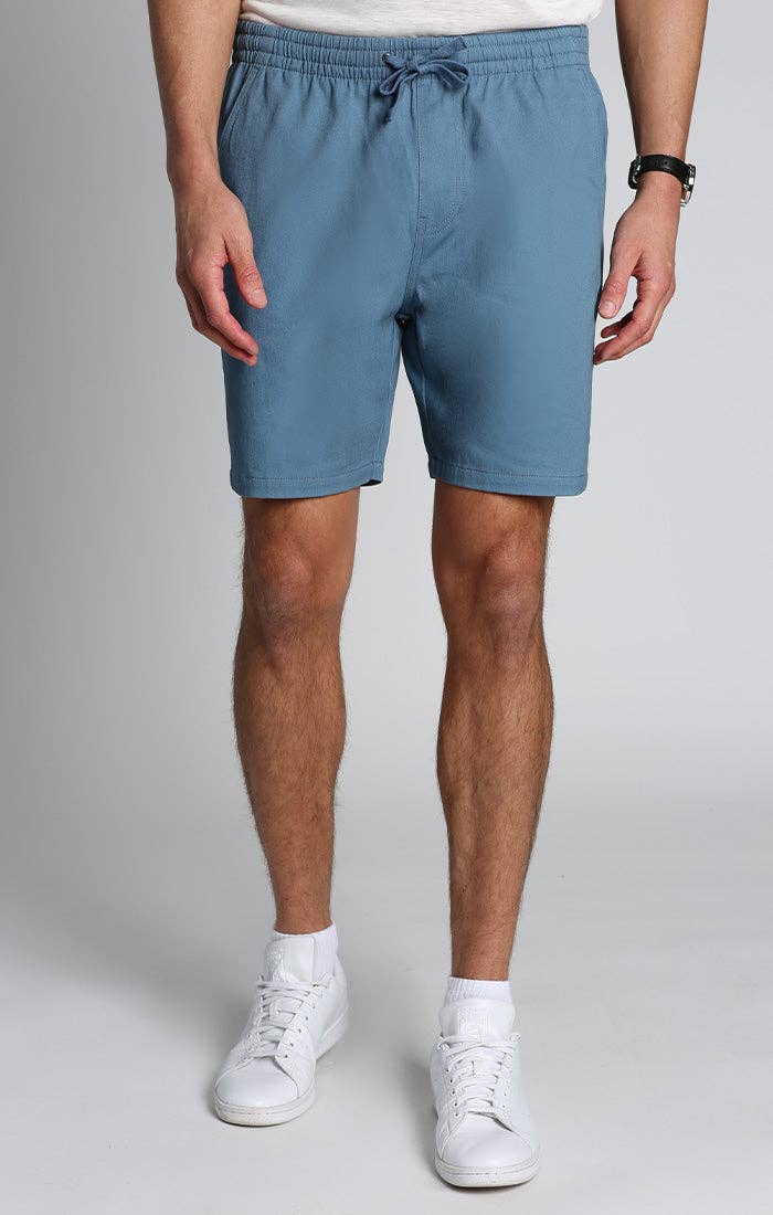 Blue Stretch Twill Dock Short