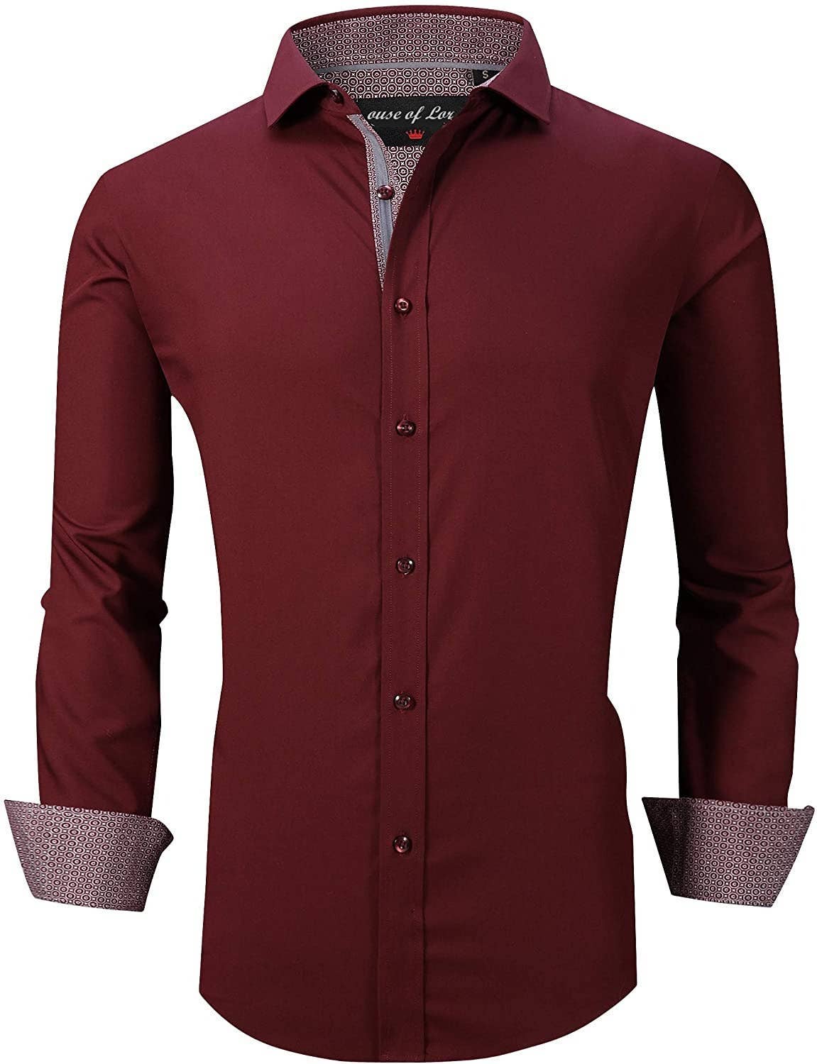 Dress Shirt- BURGUNDY – JAE MAC Menswear