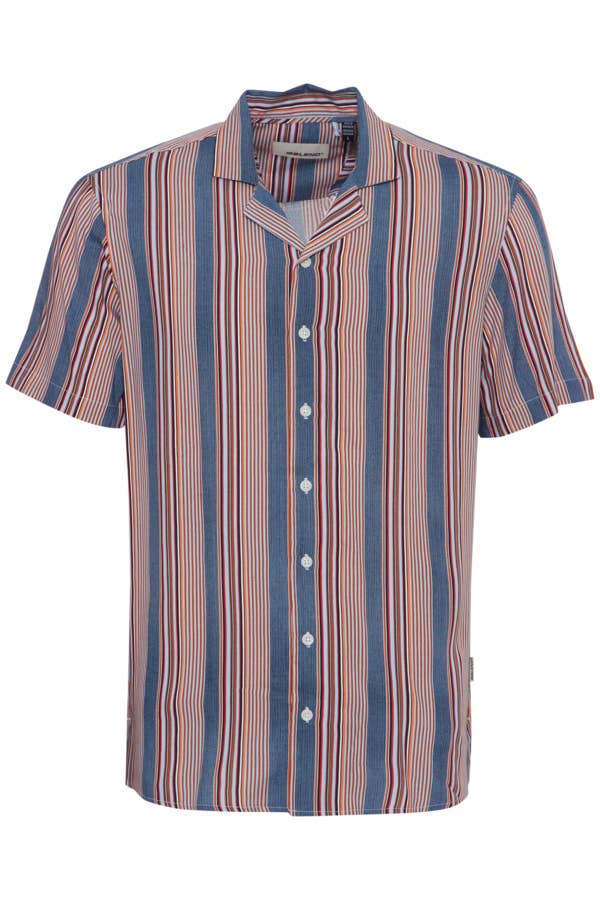 Button-up Viscose Stripe Shirt
