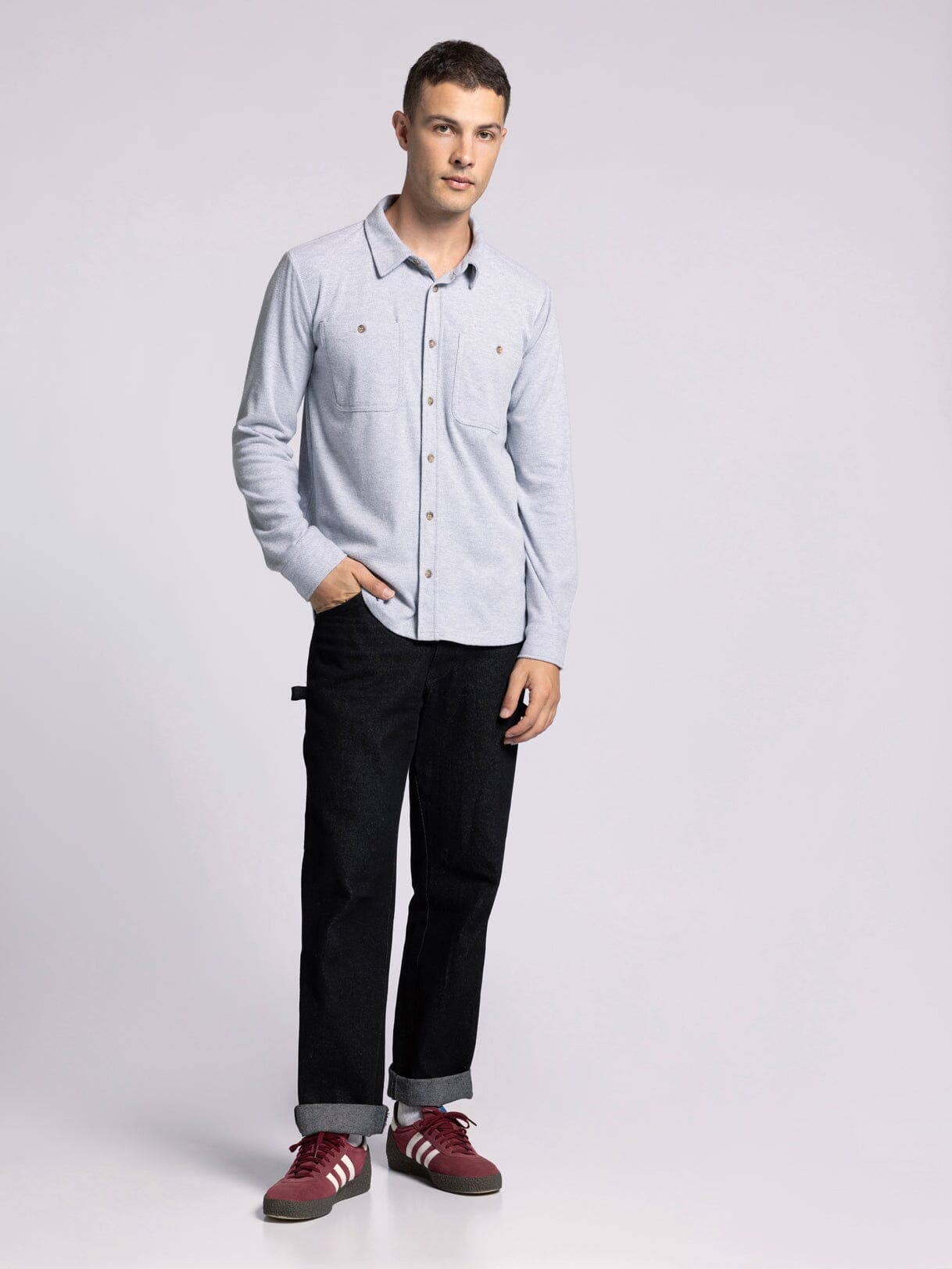 DISCOVERY SHIRT -GREY HEATHER