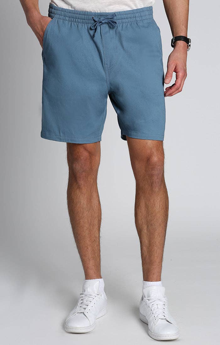 Blue Stretch Twill Dock Short