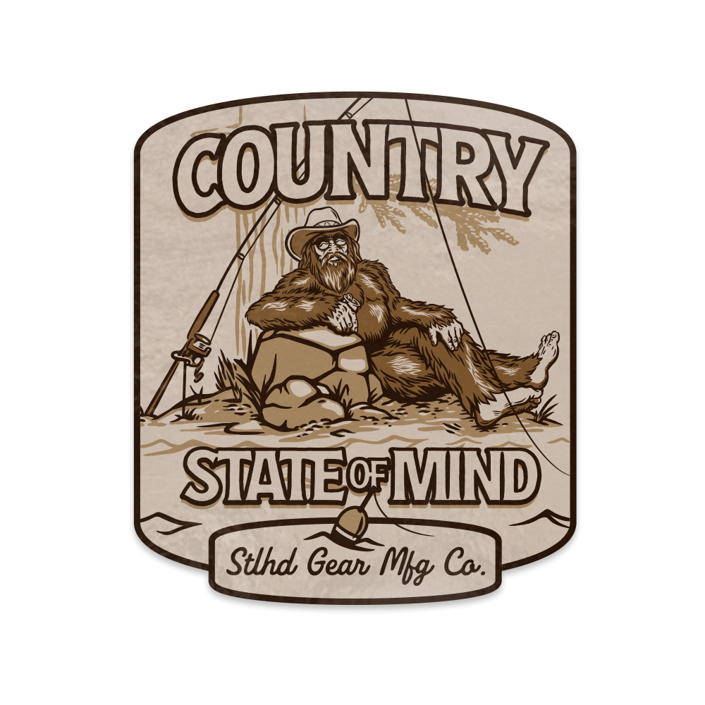 STLHD Country State of Mind Sticker