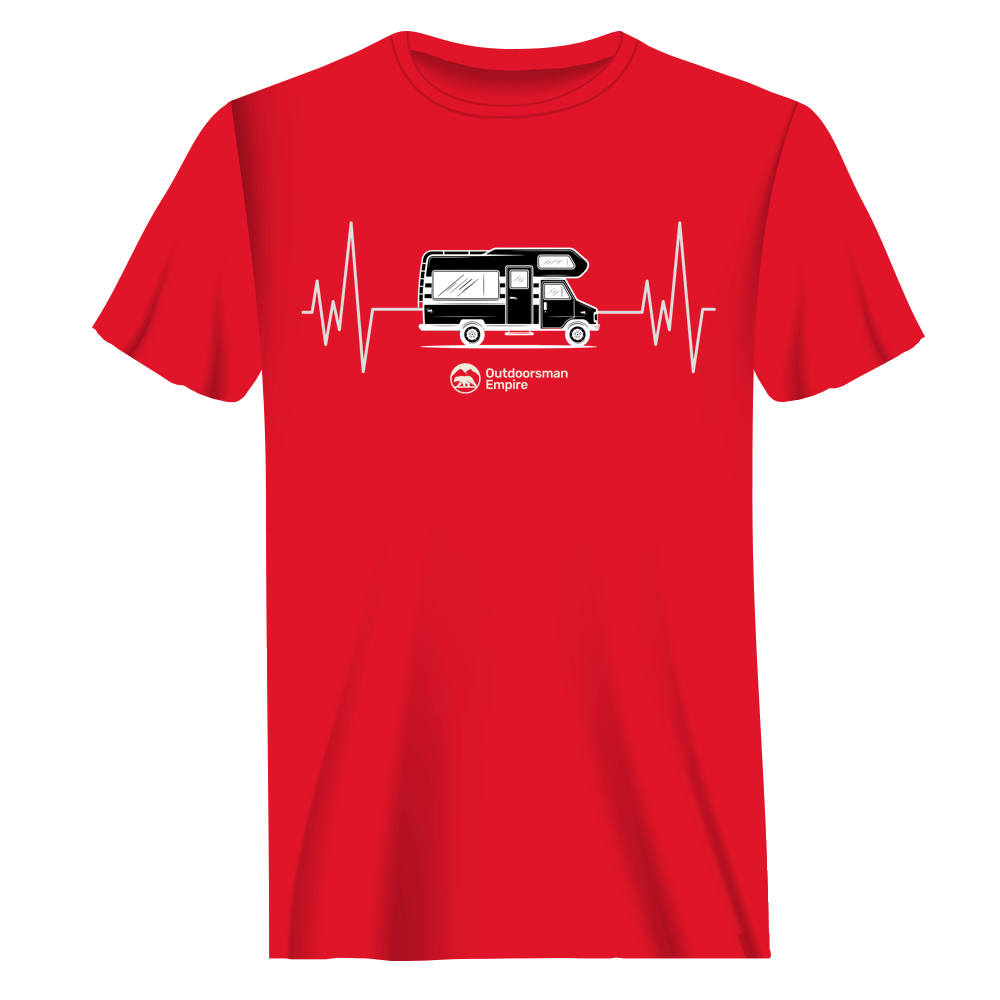 Camping Cardiogram Man T-Shirt