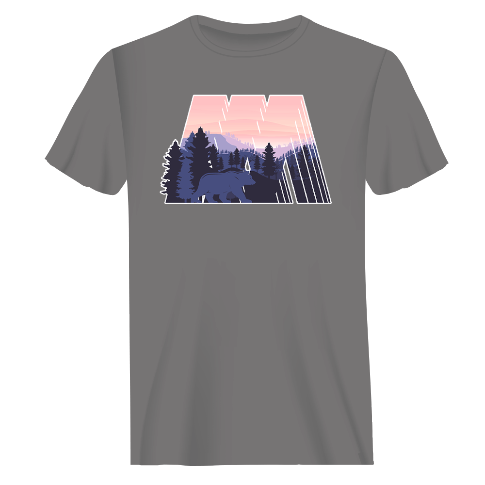 Geometric Camping T-Shirt for Men