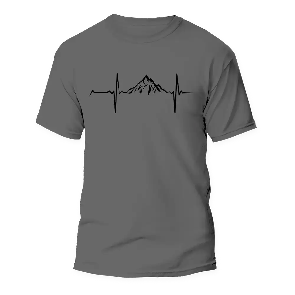 Mountain Hiking Heartbeat Unisex T-Shirt
