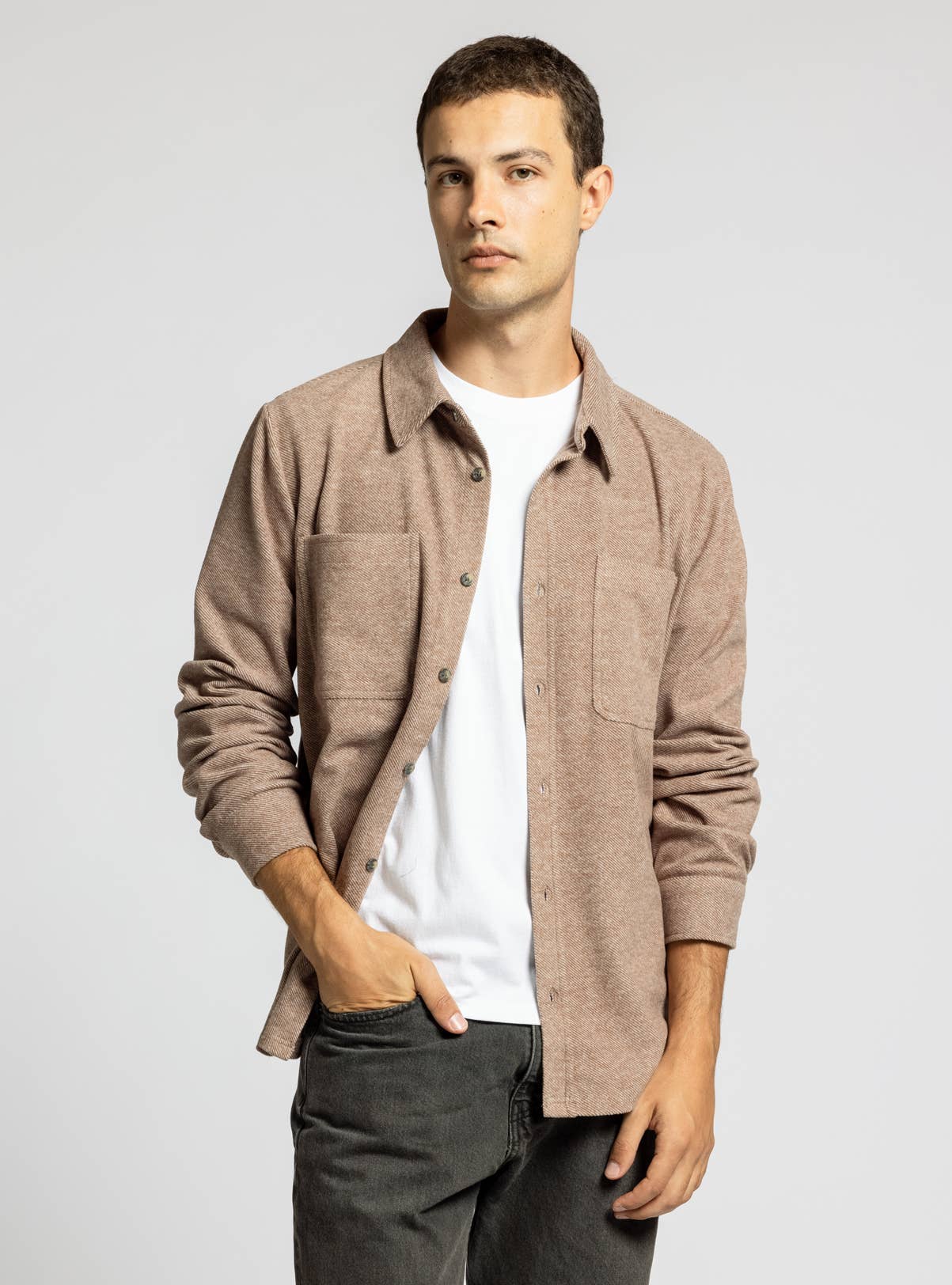 DISCOVERY SHIRT -GREY HEATHER