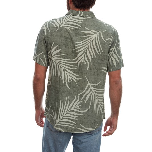 Olive Palm Rayon Shirt