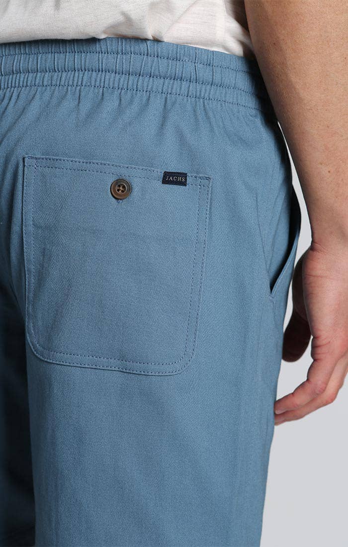 Blue Stretch Twill Dock Short