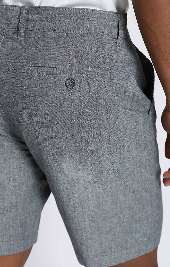 Grey Stretch Chambray Short