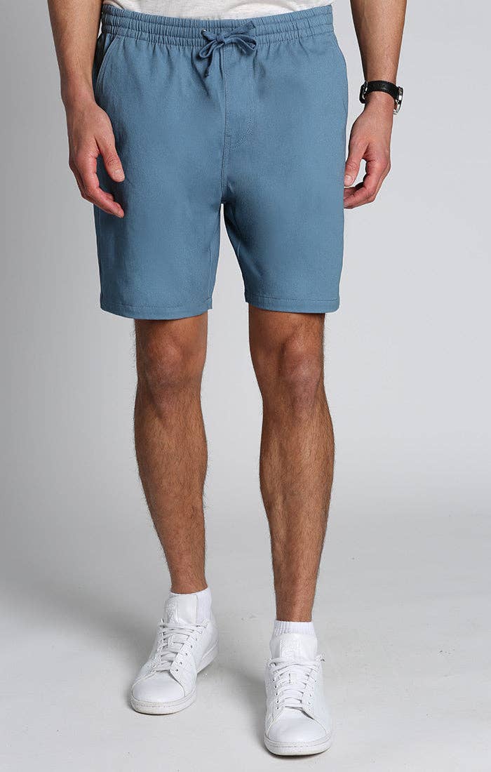 Blue Stretch Twill Dock Short