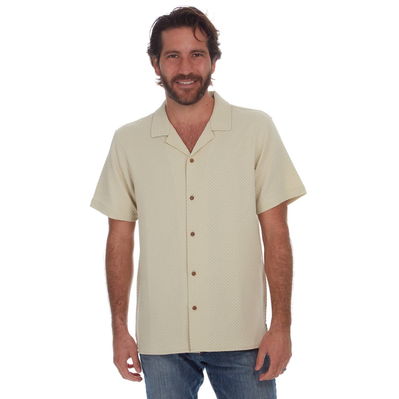 Almond Jaxon Textured Shirt