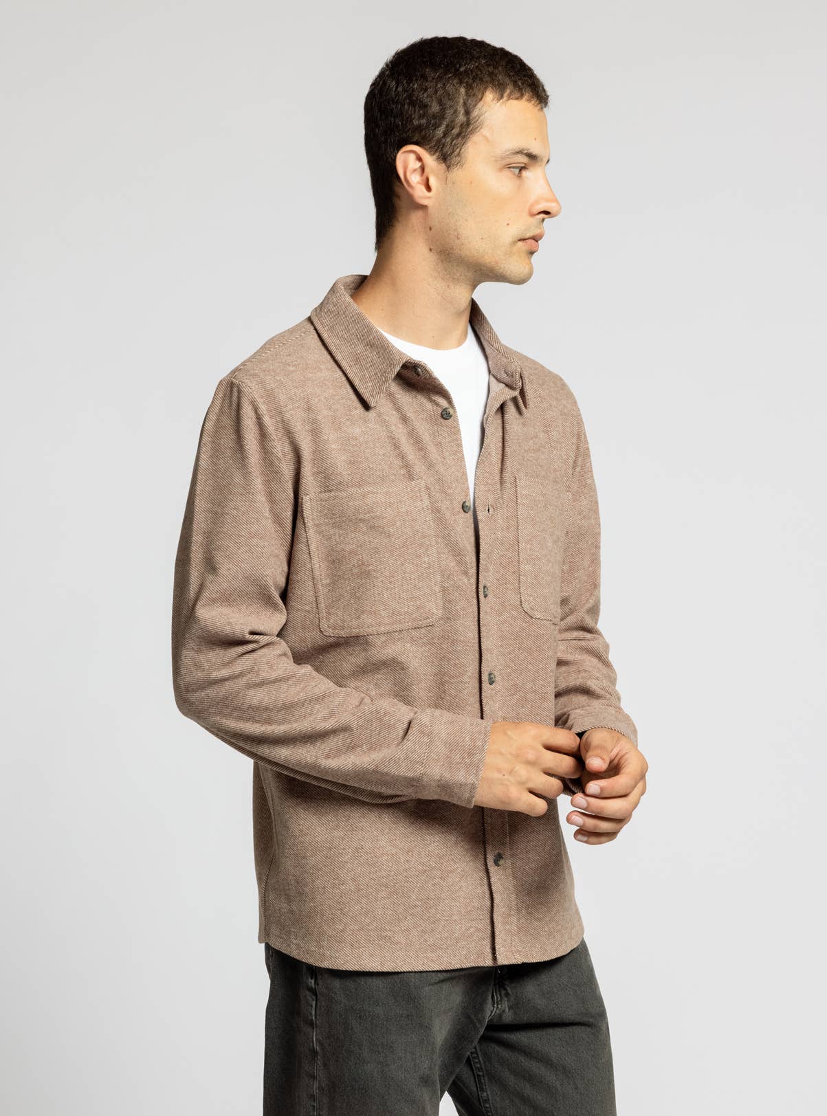 DISCOVERY SHIRT -GREY HEATHER