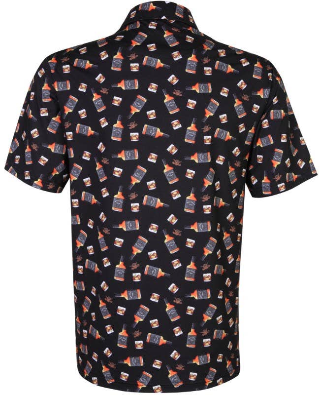 19th Hole Whiskey Golf Shirt (Bourbon)
