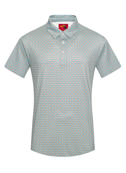 Short Sleeve Modal Printed Polo Shirt