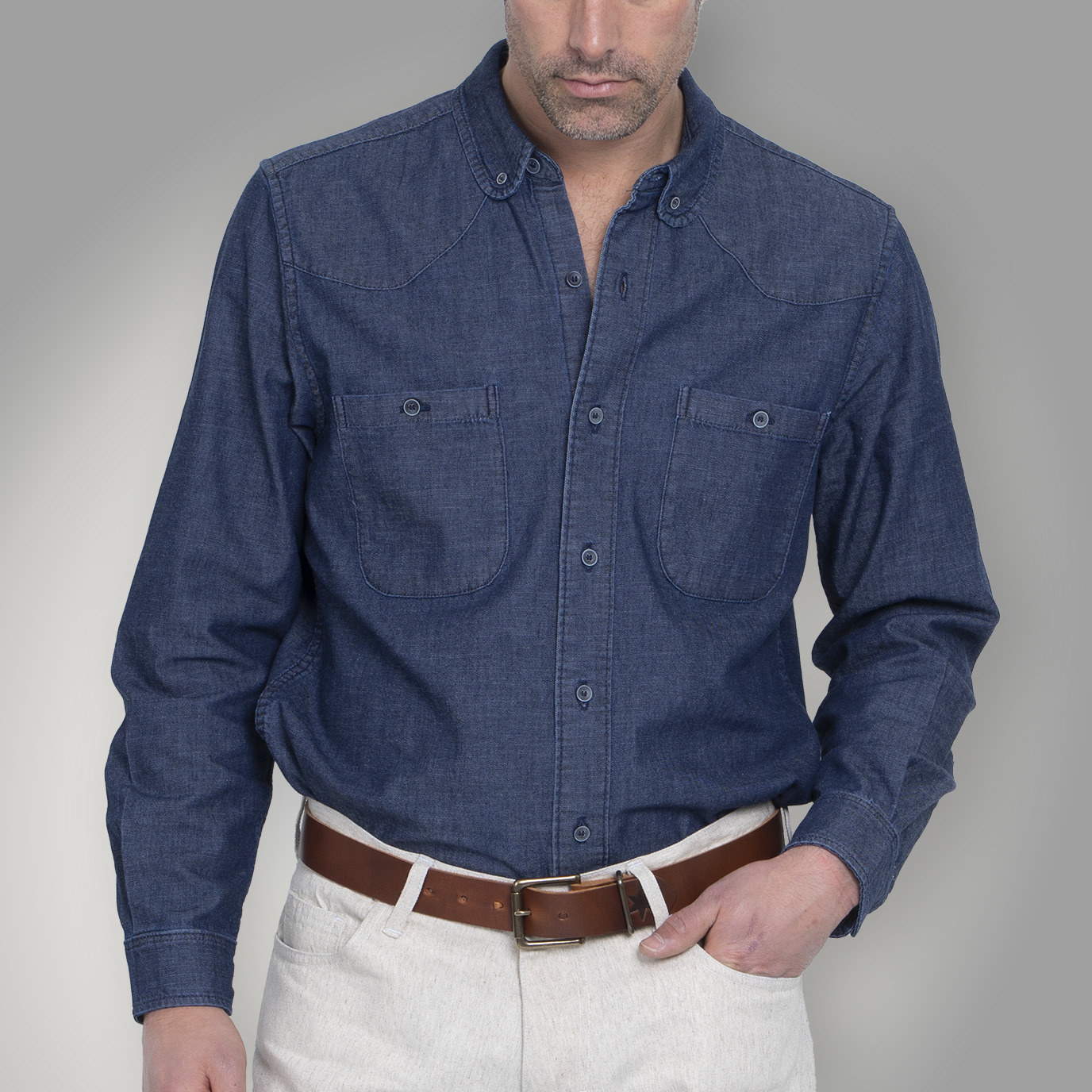 Chicago Club Button Down - Indigo