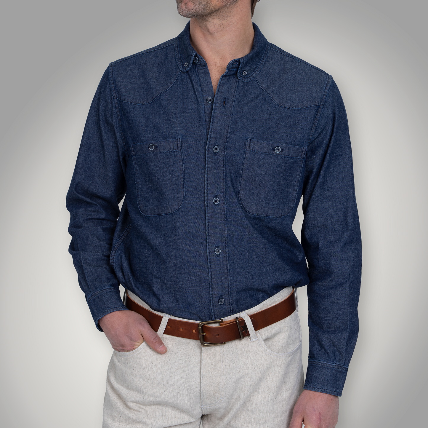 Chicago Club Button Down - Indigo