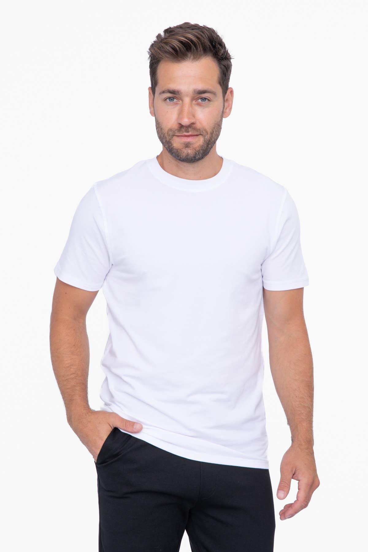 Pima Cotton Blend Short Sleeve Tee