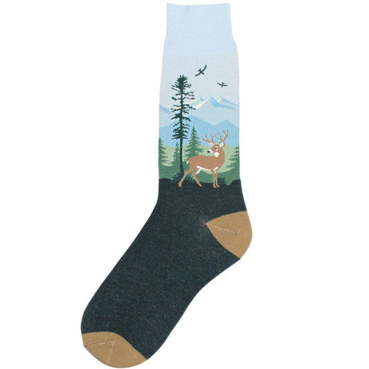 Men's White Tail Buck Socks