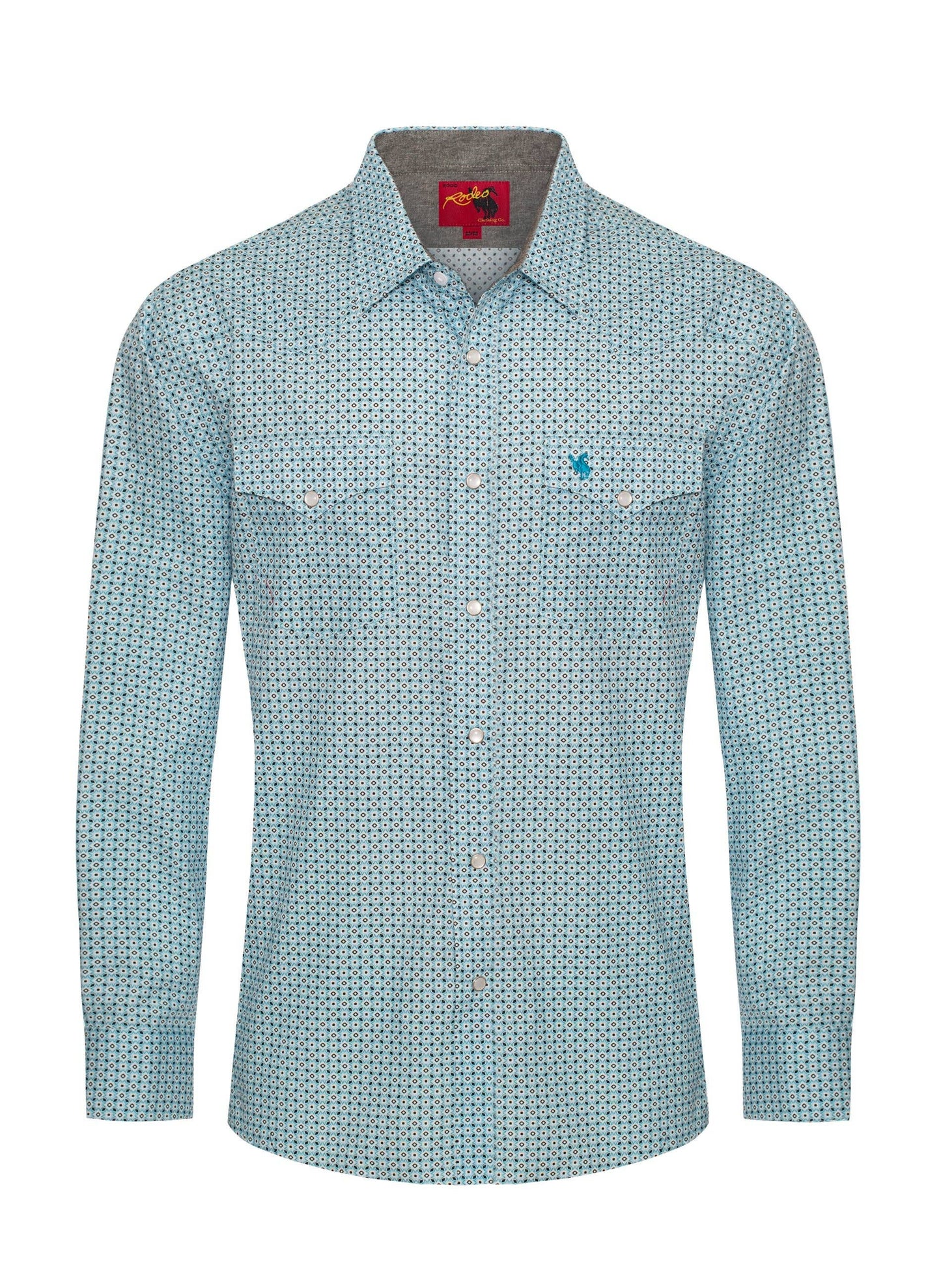 Western Pearl Snap Print Shirt