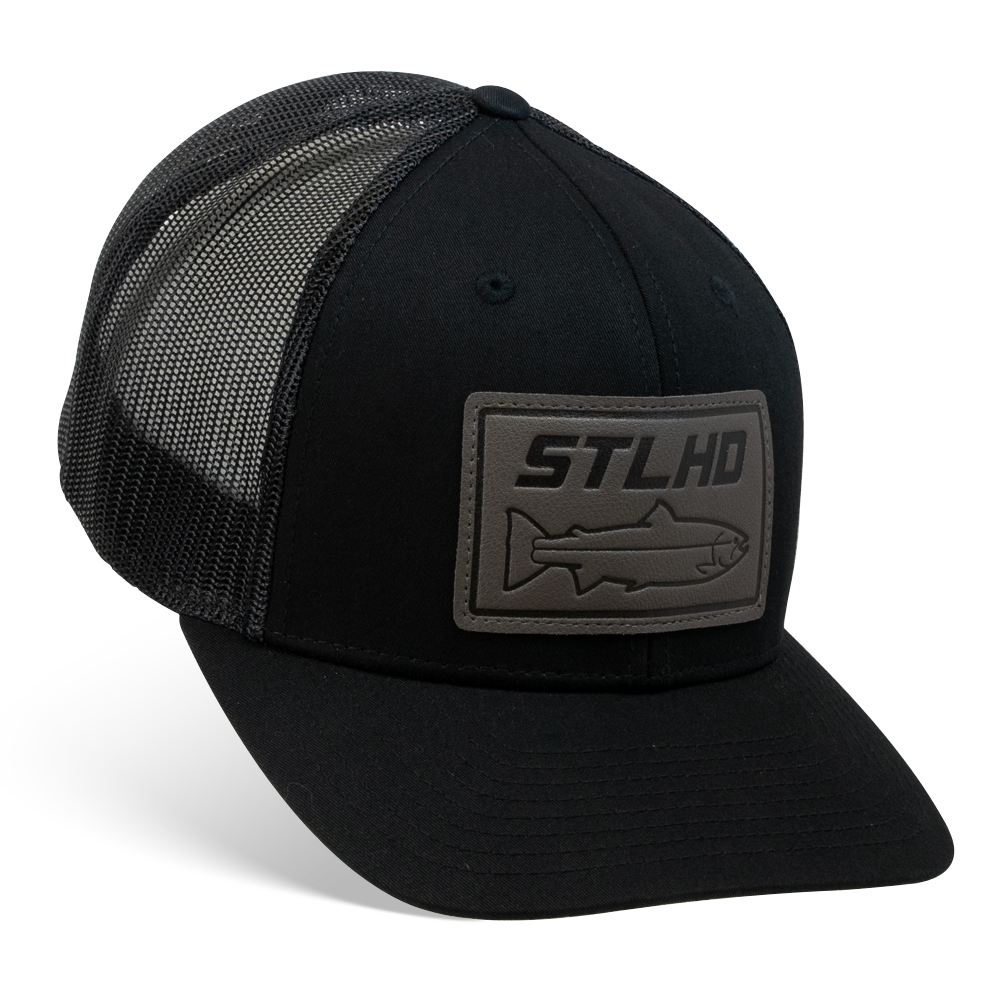 STLHD Tailout Black Snapback Trucker Hat