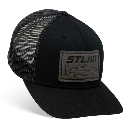 STLHD Tailout Black Snapback Trucker Hat