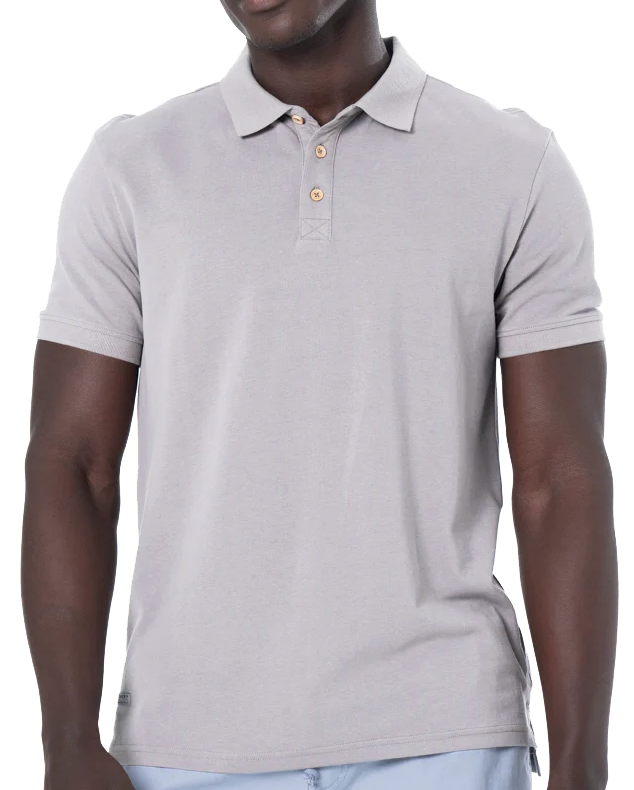 MEN'S S/S 3 BUTTON PIQUE POLO