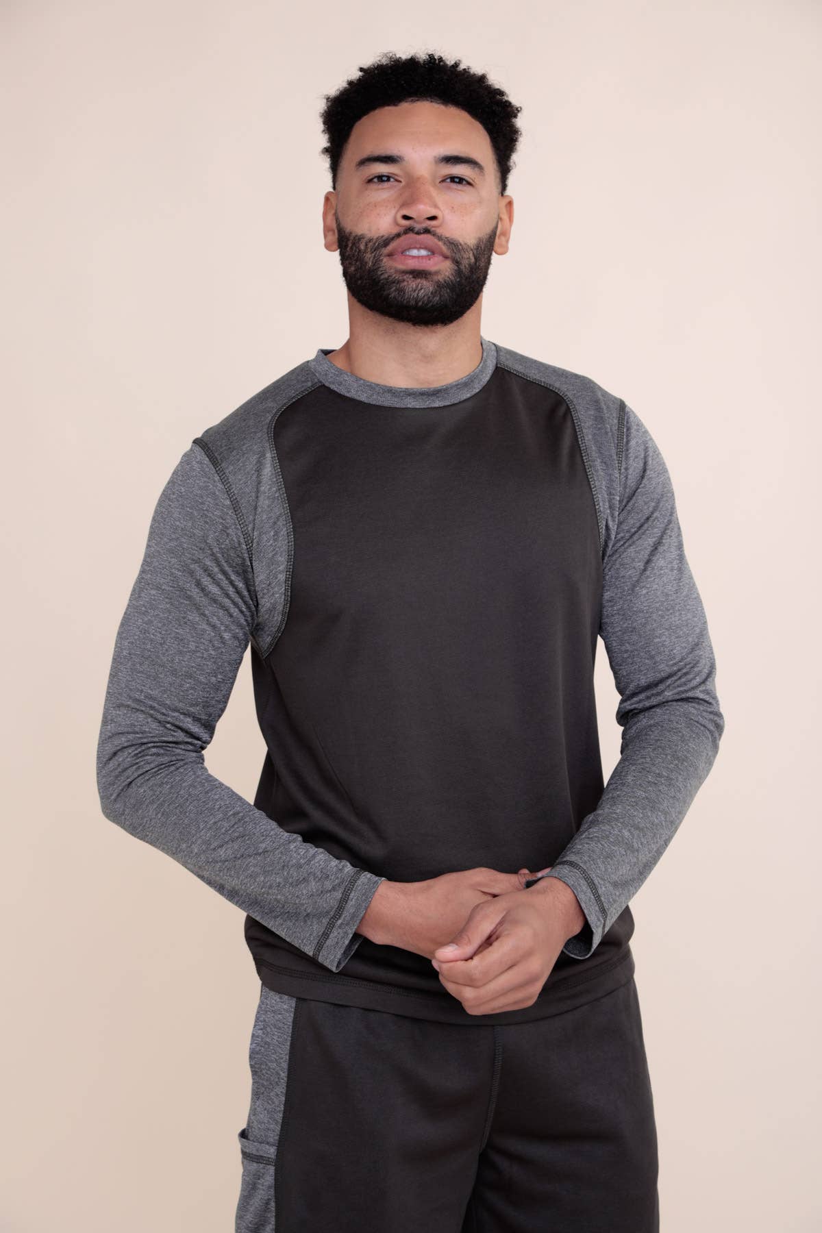 Two Tone Active Long Sleeve