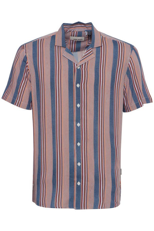 Button-up Viscose Stripe Shirt