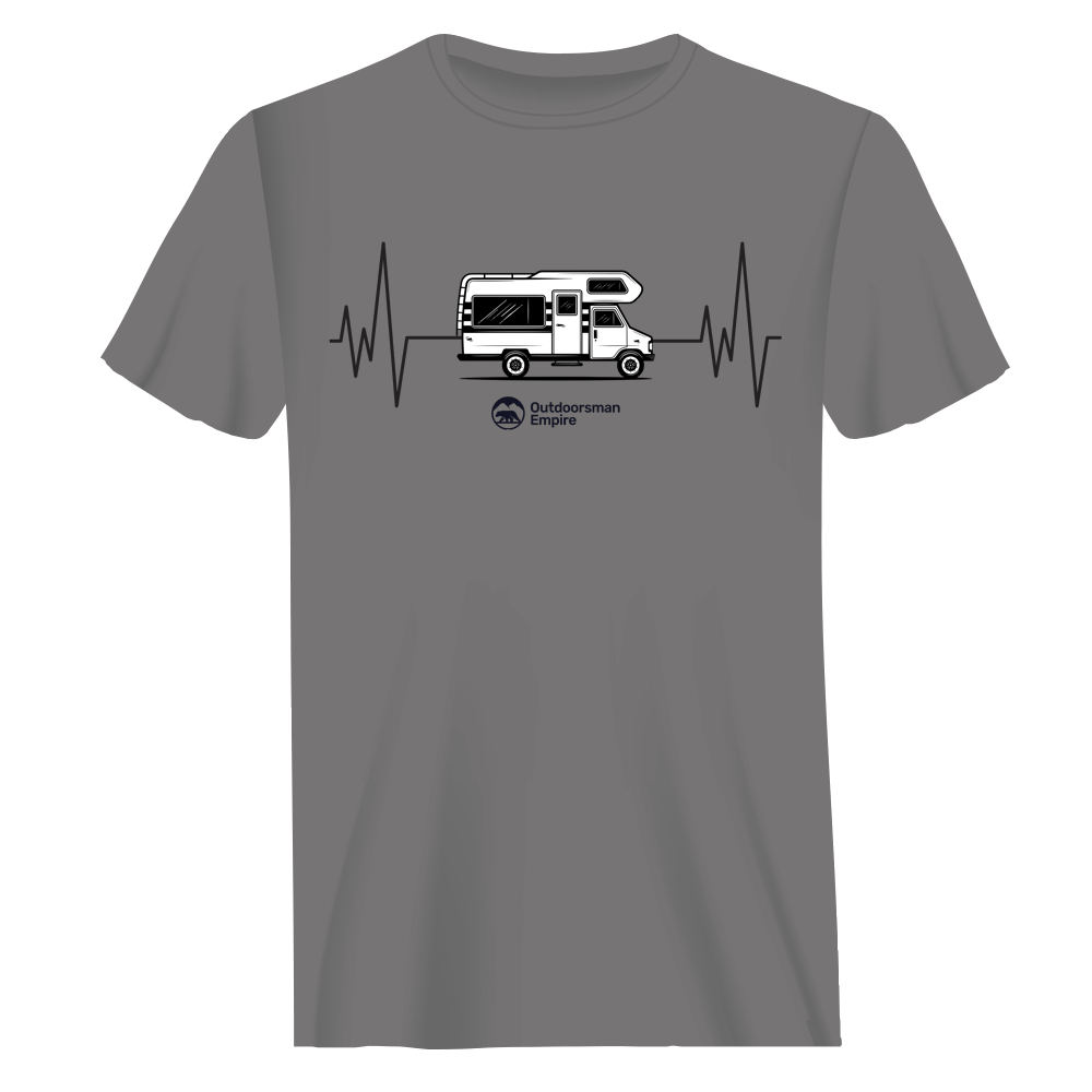 Camping Cardiogram Man T-Shirt