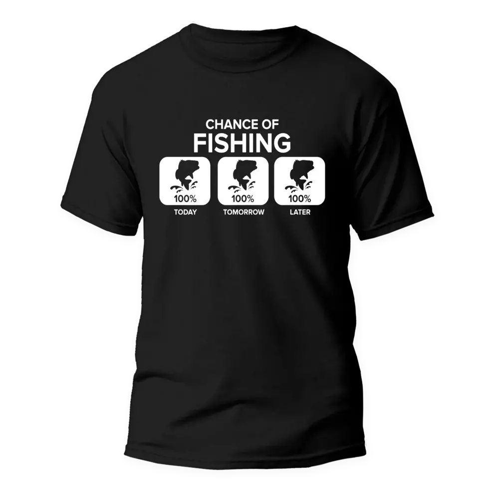 Chance of Fishing Man T-Shirt