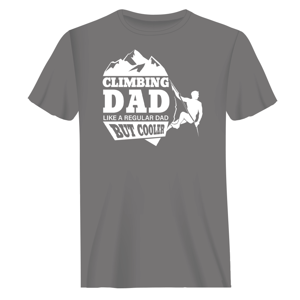 Climbing Dad Man T-Shirt