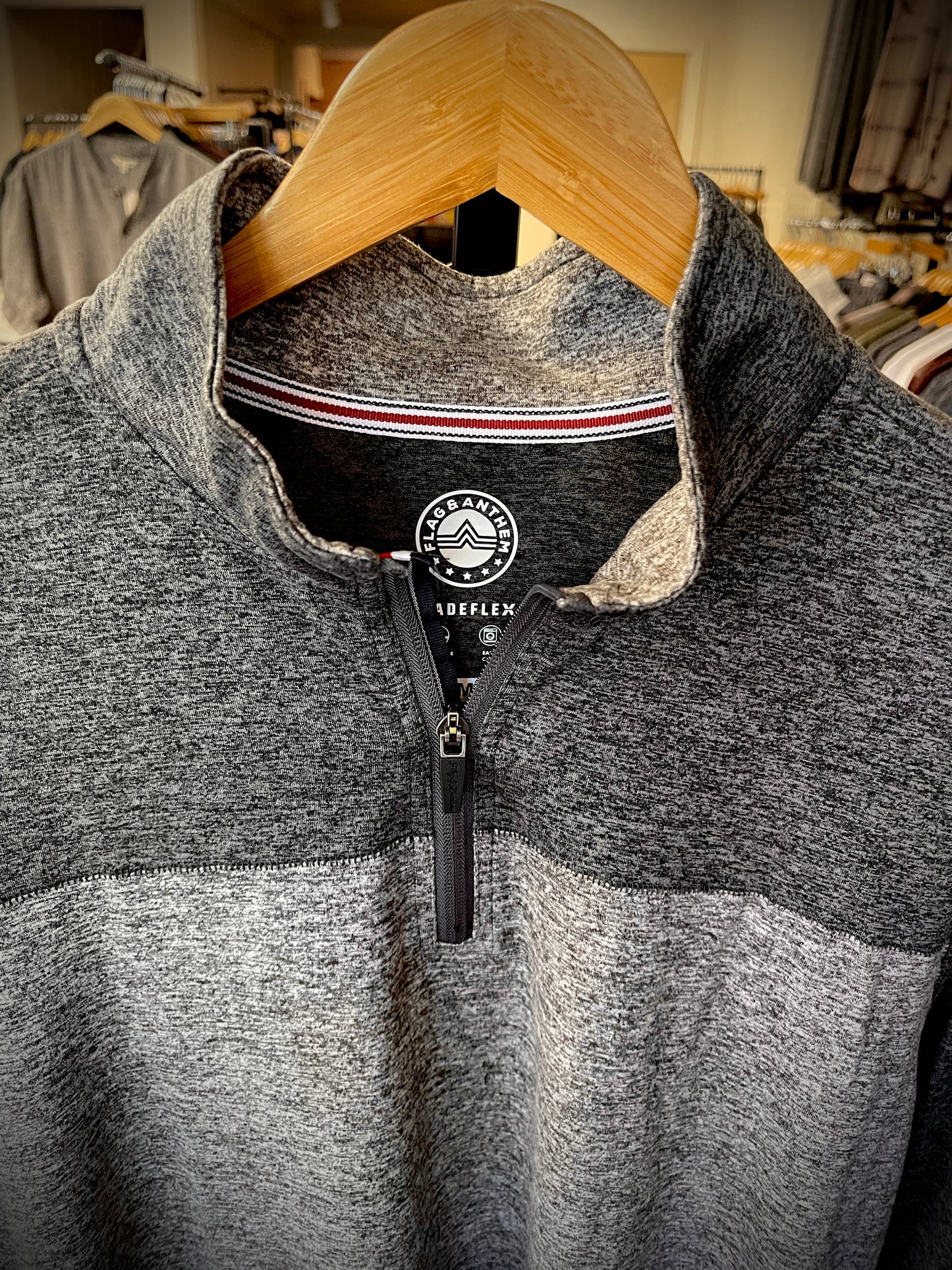 Grey Quarter Zip