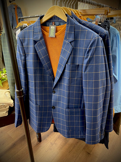 Dark Blue Check Blazer