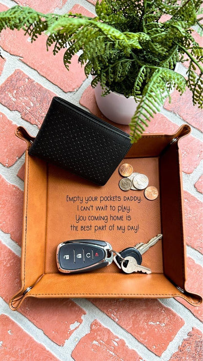 Empty Your Pockets Daddy Valet Catchall Tray