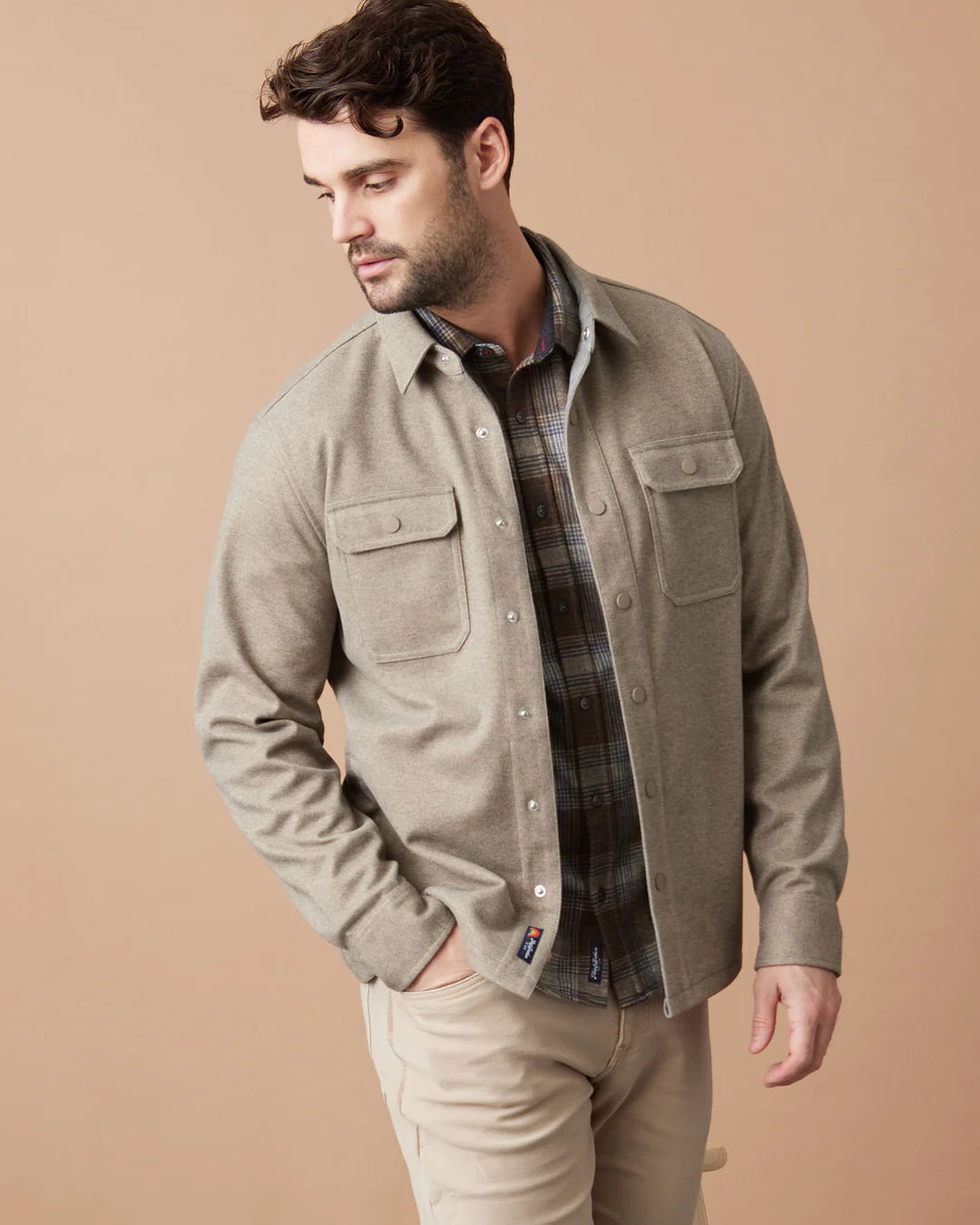 HAMLIN STRETCH TWILL SHIRT JACKET