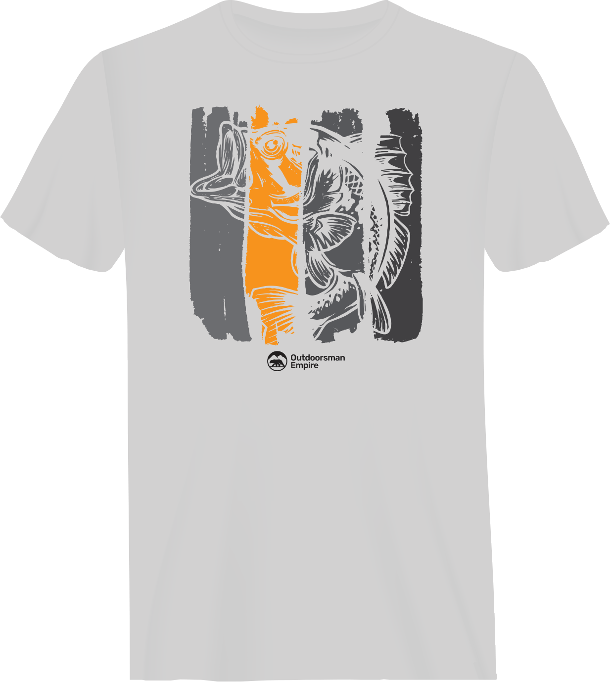 Fishing Grunge Bars Man T-Shirt