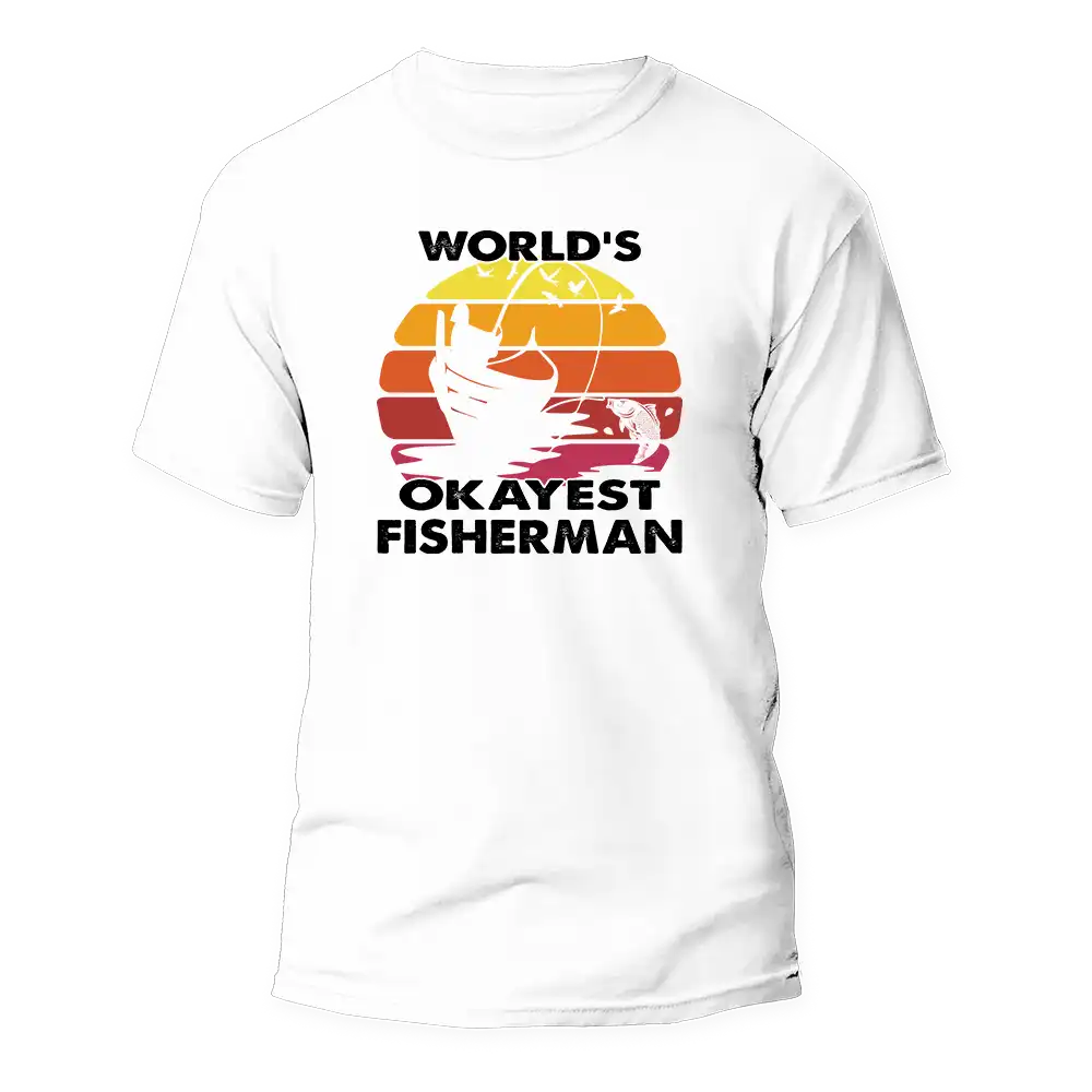 World's Okayest Fisherman Man T-Shirt