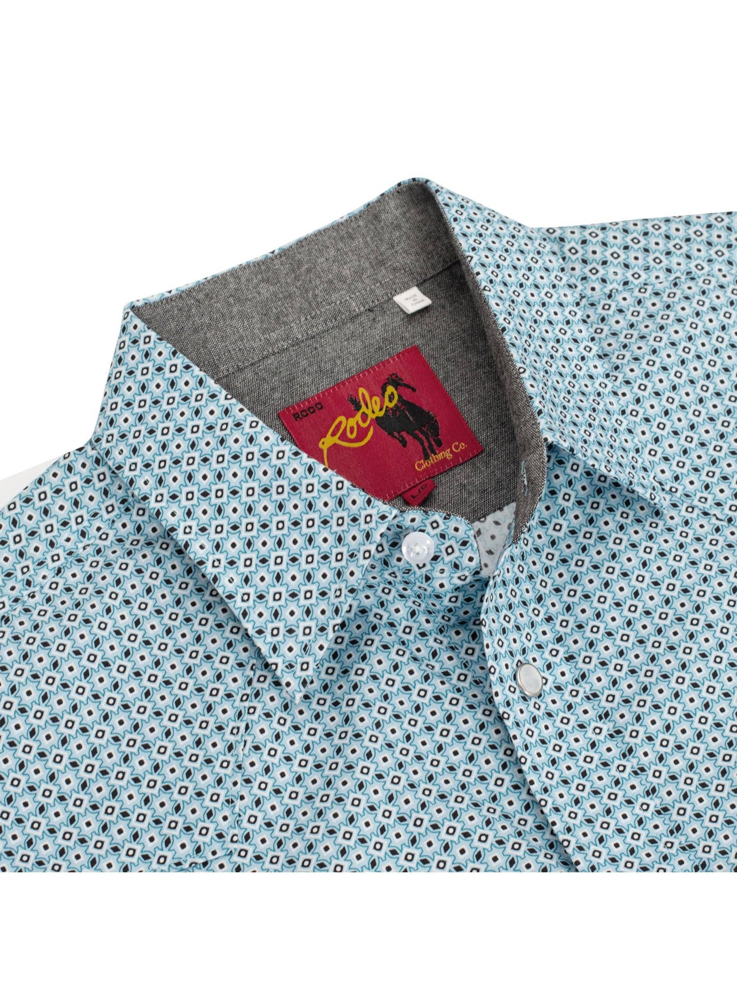 Western Pearl Snap Print Shirt