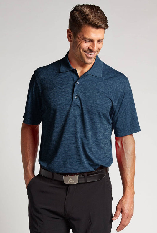 Steam Heathered Performance Polo