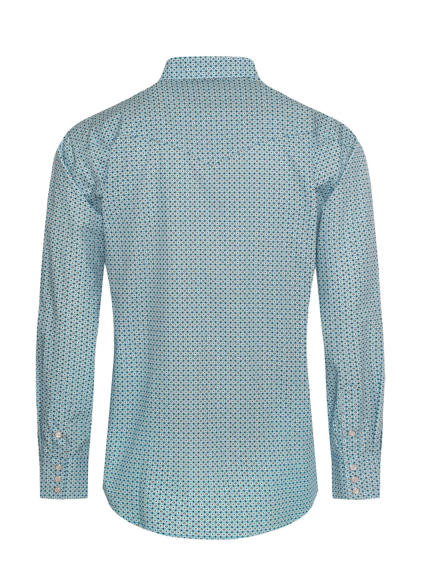 Western Pearl Snap Print Shirt