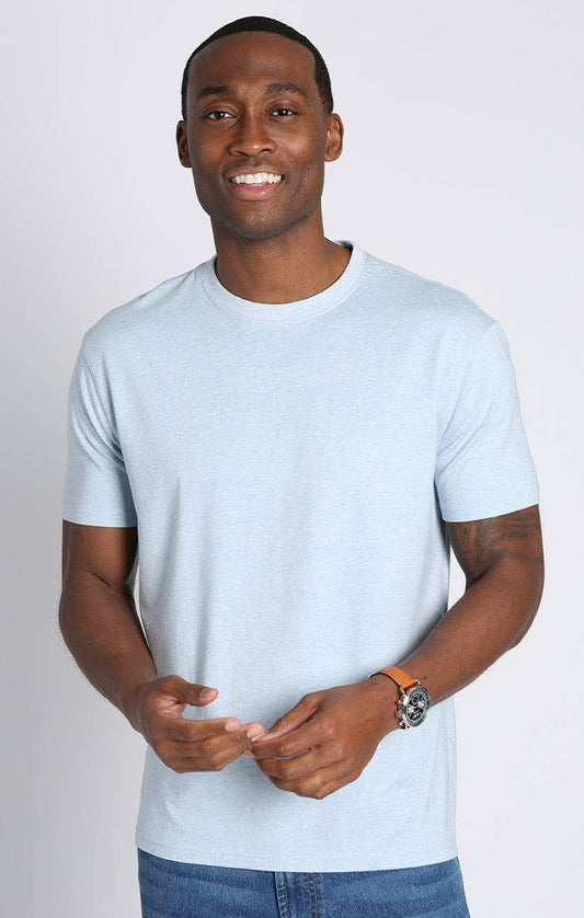 Blue Stretch Cotton Modal Tee