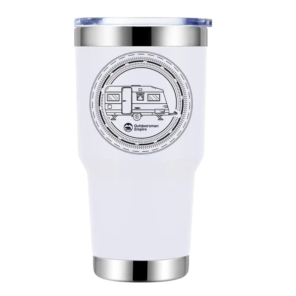 Camping Kaleidoscope 30oz Insulated Vacuum Sealed Tumbler